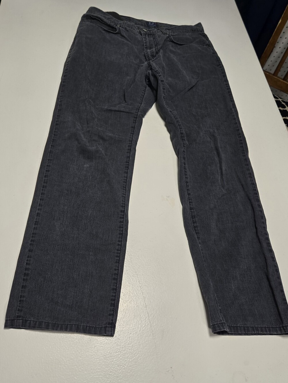 Trussardi Mens Black Jeans Size 50X36 Gothic Edgy Waist 36